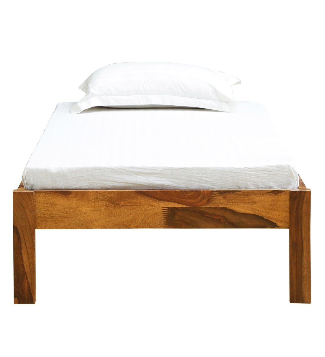 Buy Enkel Solid Wood Single Bed In Rustic Teak Finish By Woodsworth