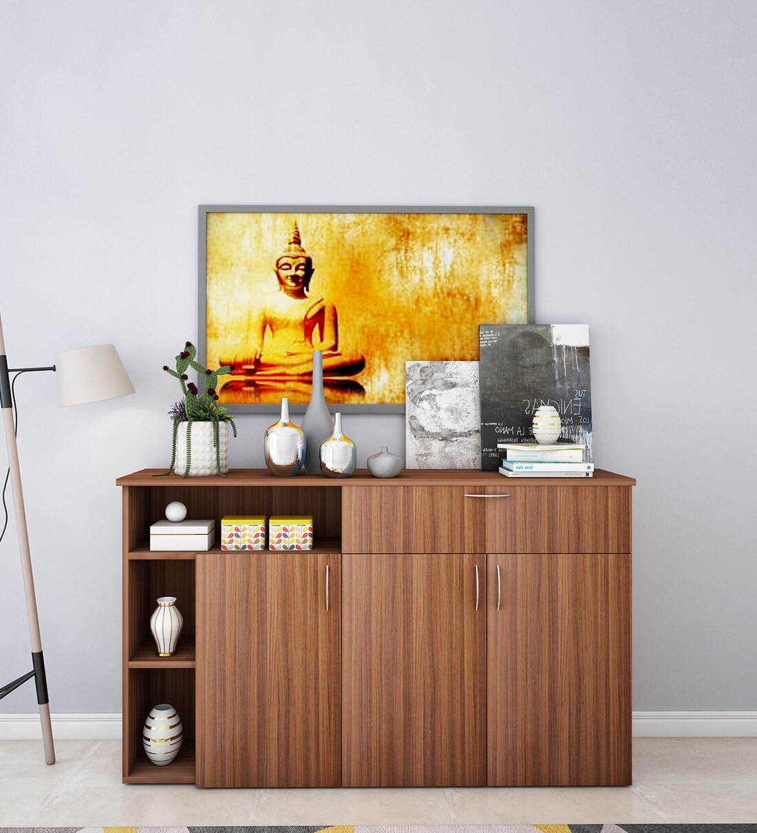 Buy Enoch Sideboard In Walnut Finish At 39 Off By Woodbuzz Pepperfry