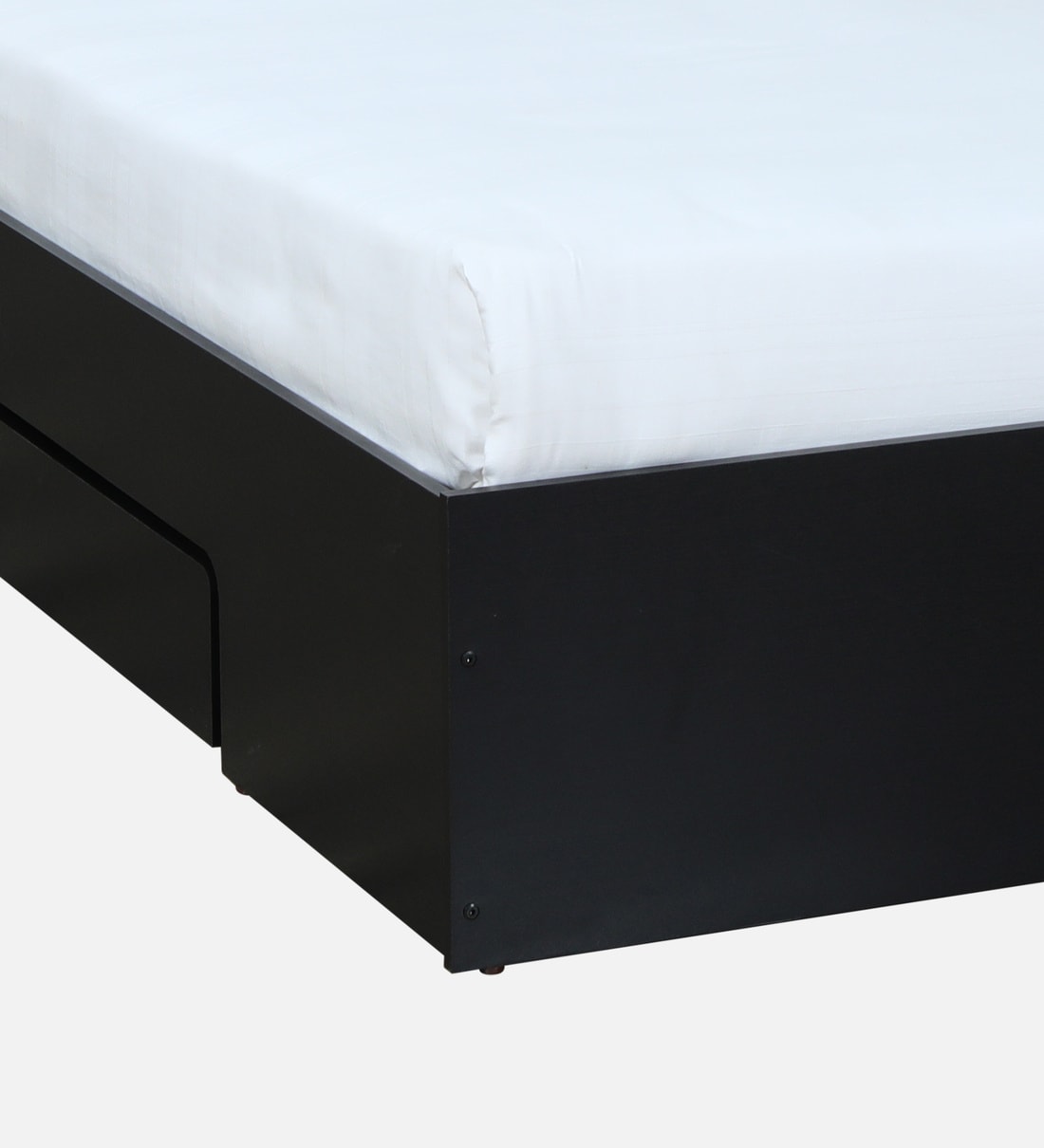 Buy Enri King Size Bed in Wenge Finish with Drawer Storage By Mintwud