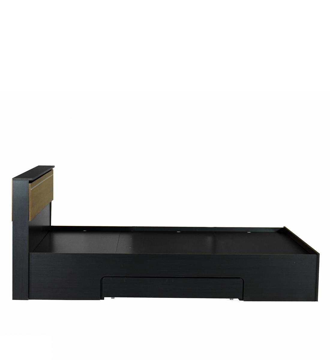 Buy Enri King Size Bed With Drawer Storage In Wenge Finish By Mintwud