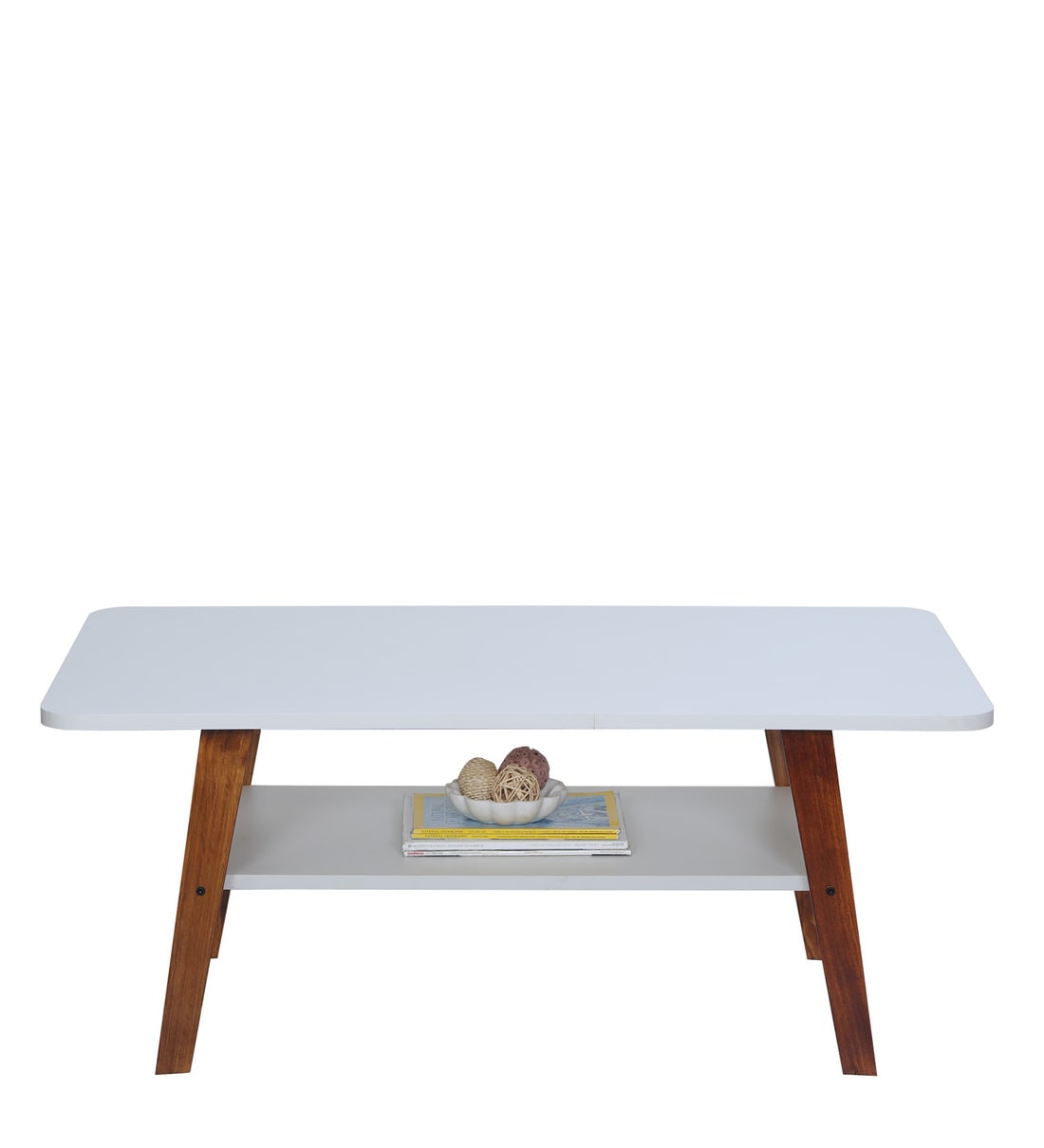 Buy Enrique Coffee Table in White Colour CasaCraft By Pepperfry