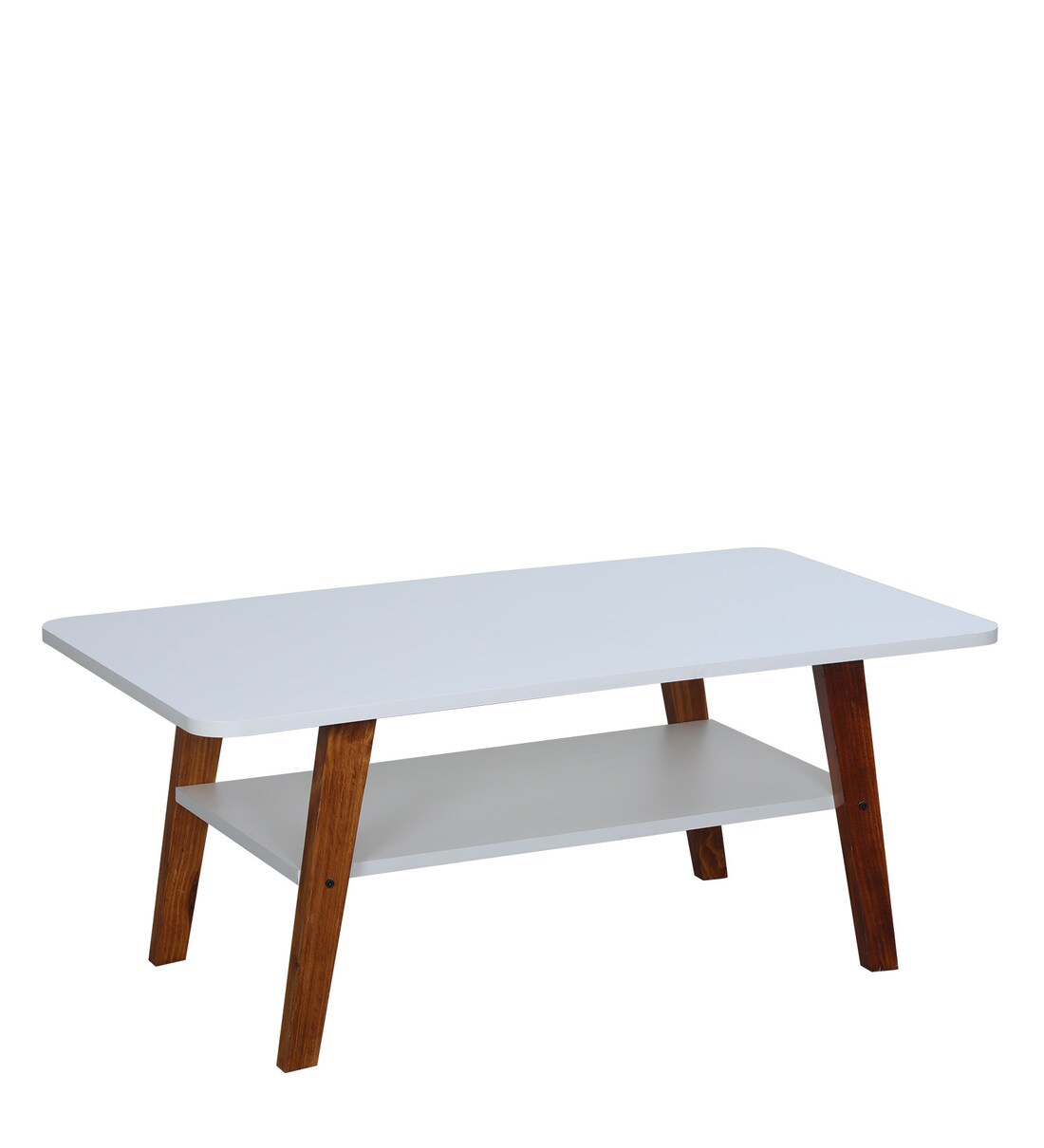 Buy Enrique Coffee Table in White Colour CasaCraft By Pepperfry