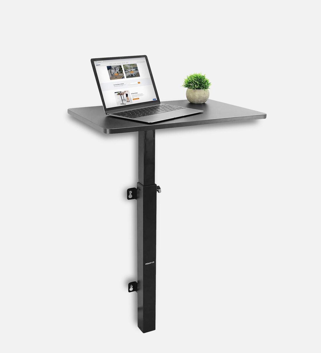 Buy Ensky Height Adjustable Study Table in Black Colour by Fitizen Online Wall Mounted Tables