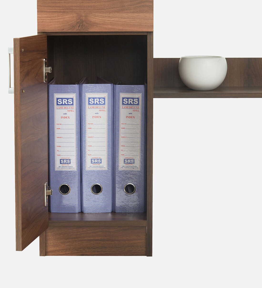 Buy Enzo Writing Table in Walnut Finish by TADesign Online Modern