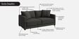 Enchant 2.0 Fabric 2 Seater Sofa In Steel Grey Colour
