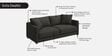 Enchant 2.0 Fabric 3 Seater Sofa In Steel Grey Colour