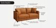 Enchant 2.0 Leatherette 2 Seater Sofa In Tan PU Colour