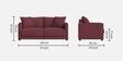 Enchant 2.0 Velvet 2 Seater Sofa In Berry Wine Colour