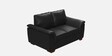 Entice Leatherette 2 Seater Sofa in Black Colour