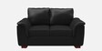 Entice Leatherette 2 Seater Sofa in Black Colour