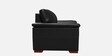 Entice Leatherette 2 Seater Sofa in Black Colour