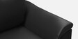 Entice Leatherette 2 Seater Sofa in Black Colour