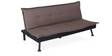 Enzo Convertible Sofa Cum Bed in Brown Colour