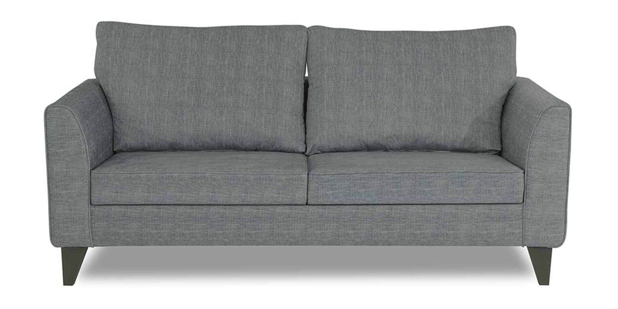 Buy Enzo Fabric 3 Seater Sofa in Grey Colour at 20% OFF by Adorn India ...