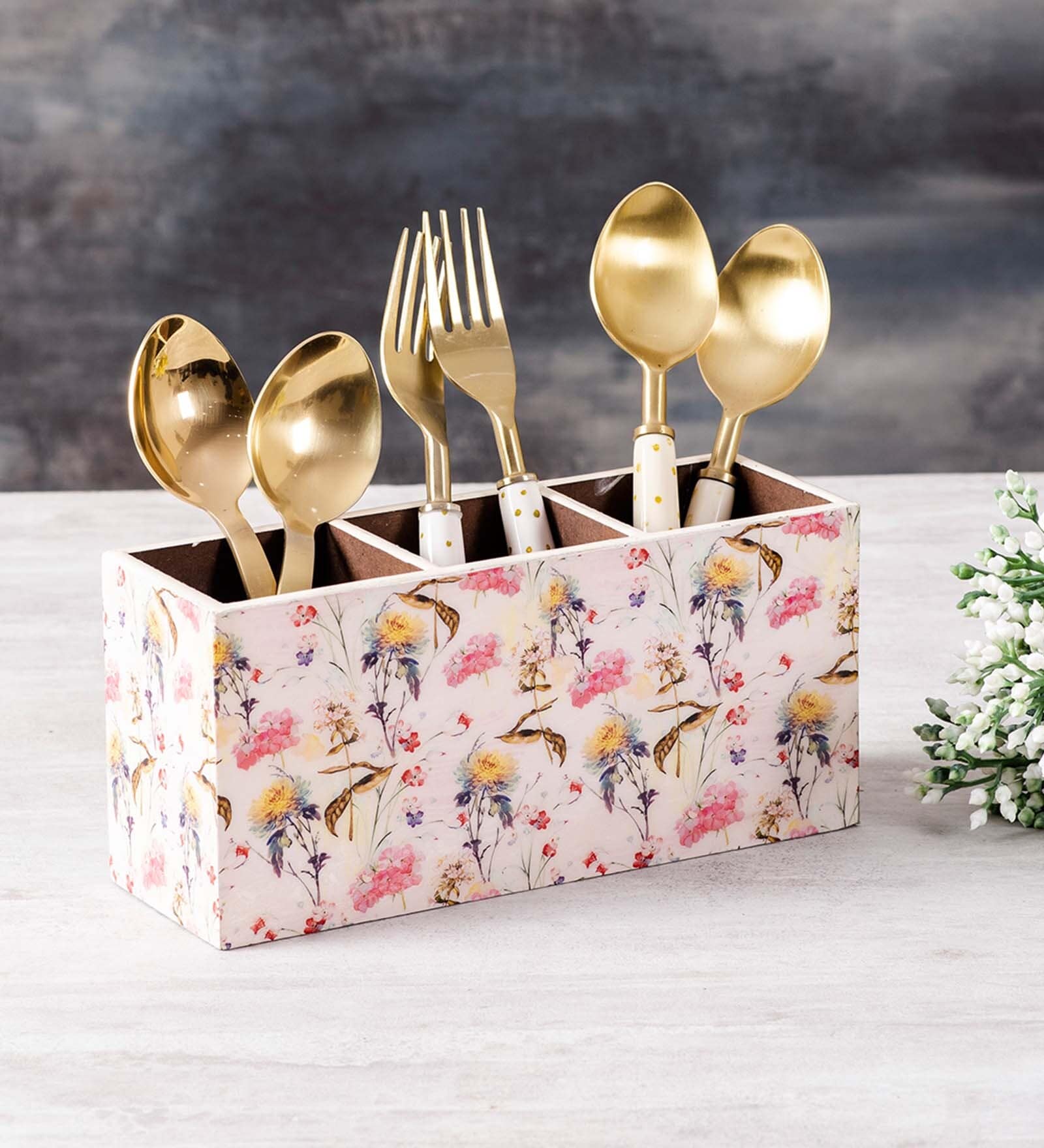 Allure Botanic MDF Enamel Spoon Stand