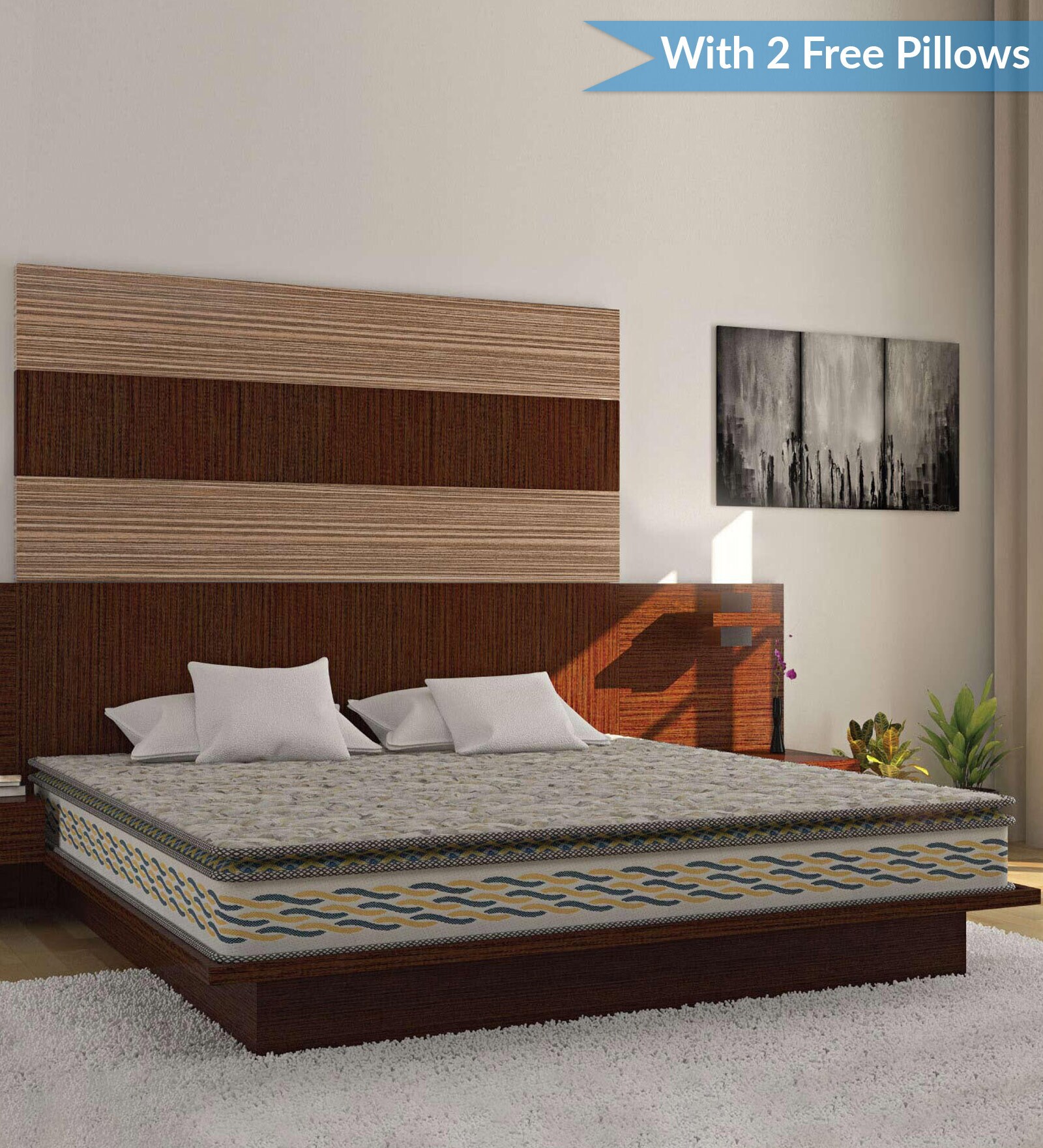 Buy Endurane Pro Zero Partner Disturbance PU Foam 8 Inch Pocket Spring