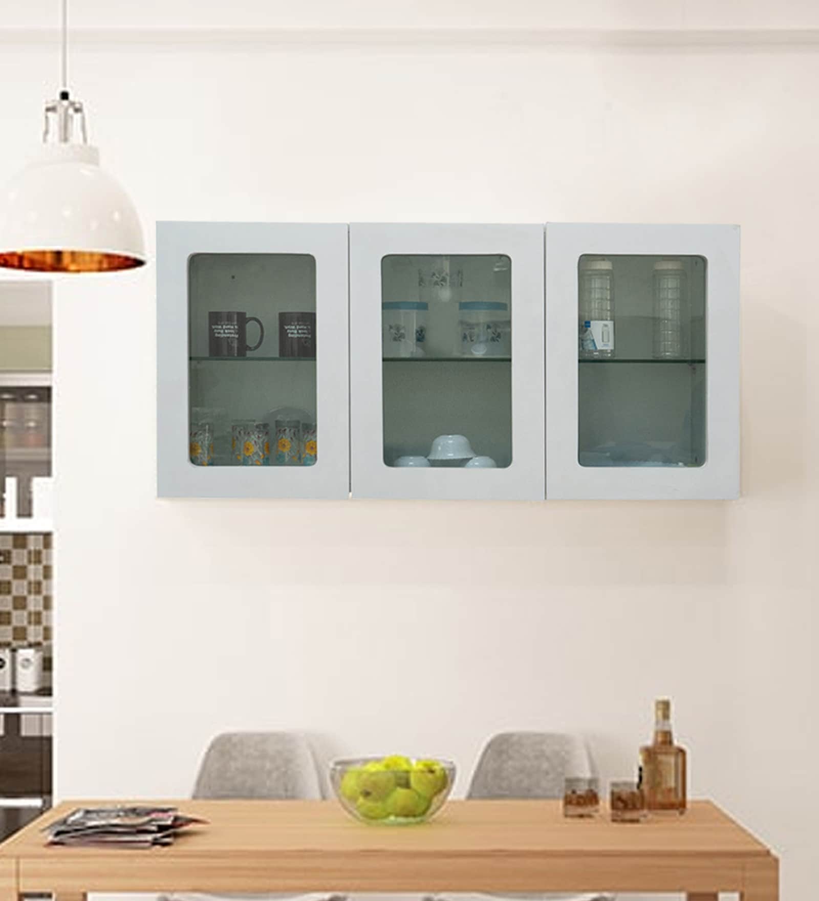 Carl Plywood Overhead Cabinet In Glossy Finish