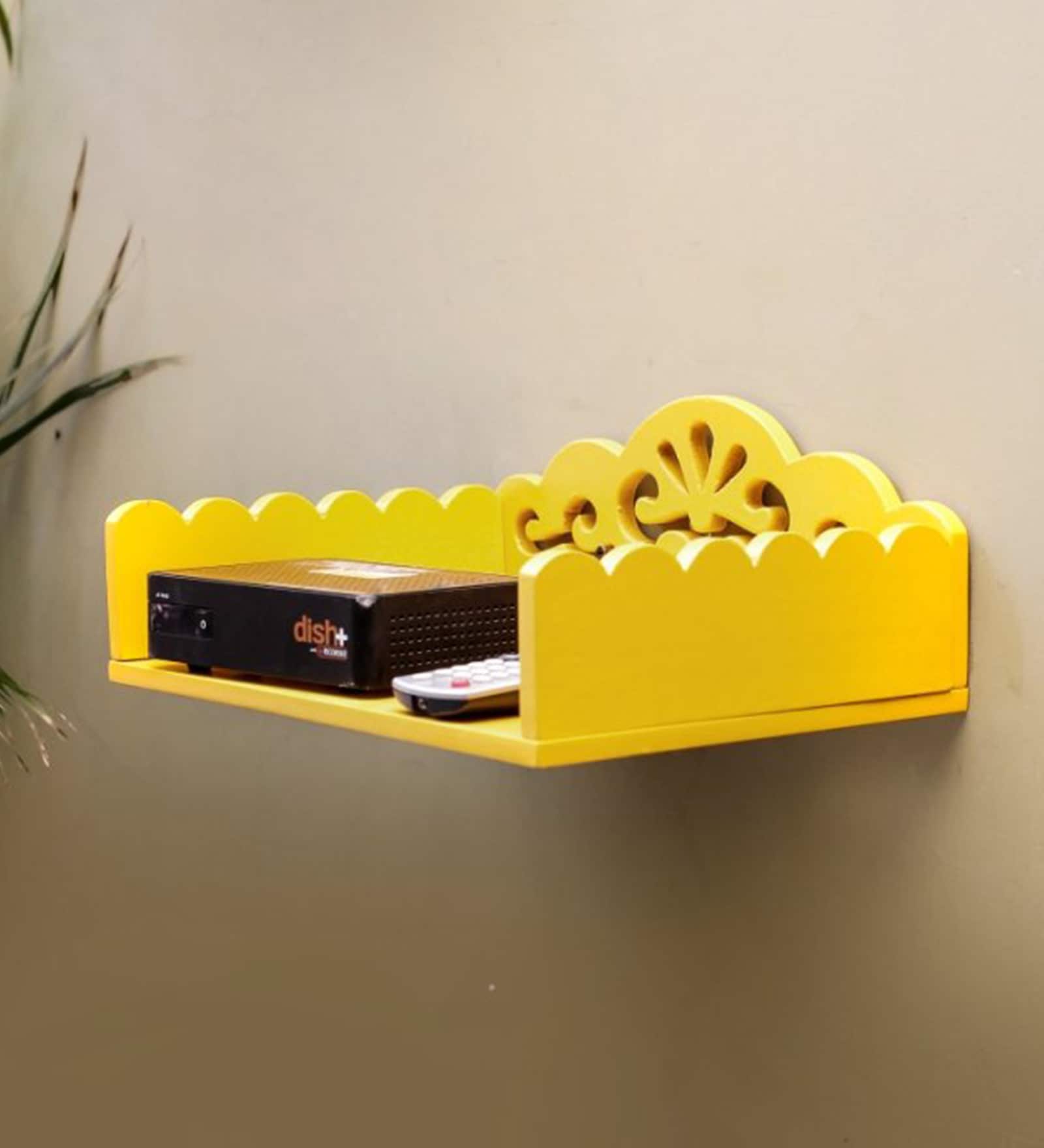 Engineered Wood Set Up Box in Yellow Colour