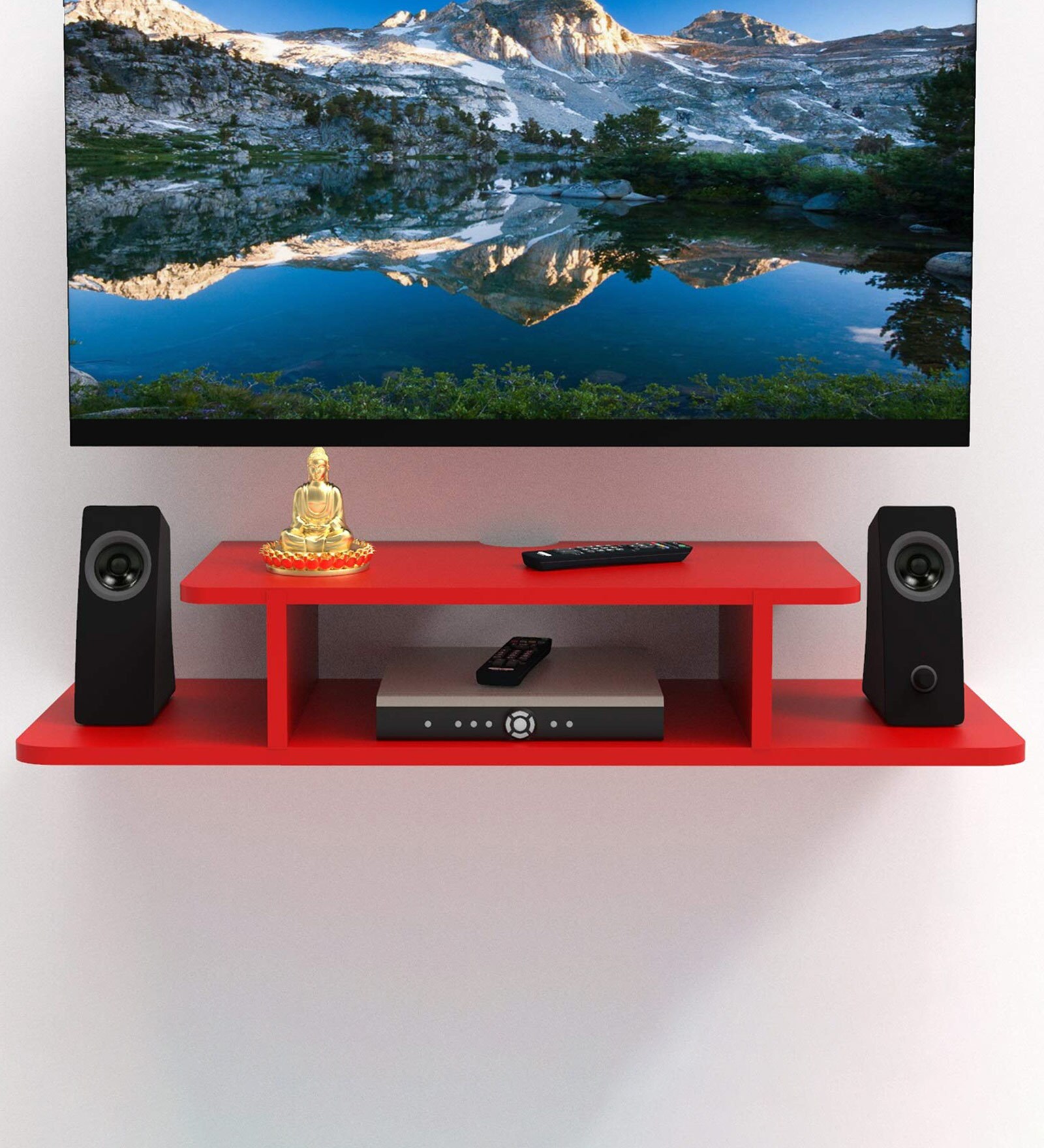 Engineered Wood Set Up Box Red Colour