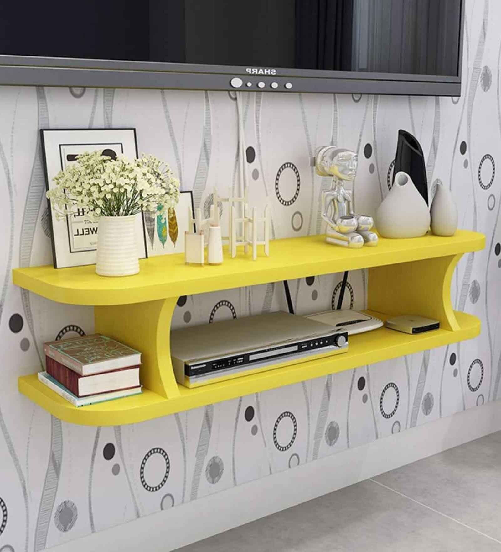 Engineered Wood Set Up Box Yellow Colour