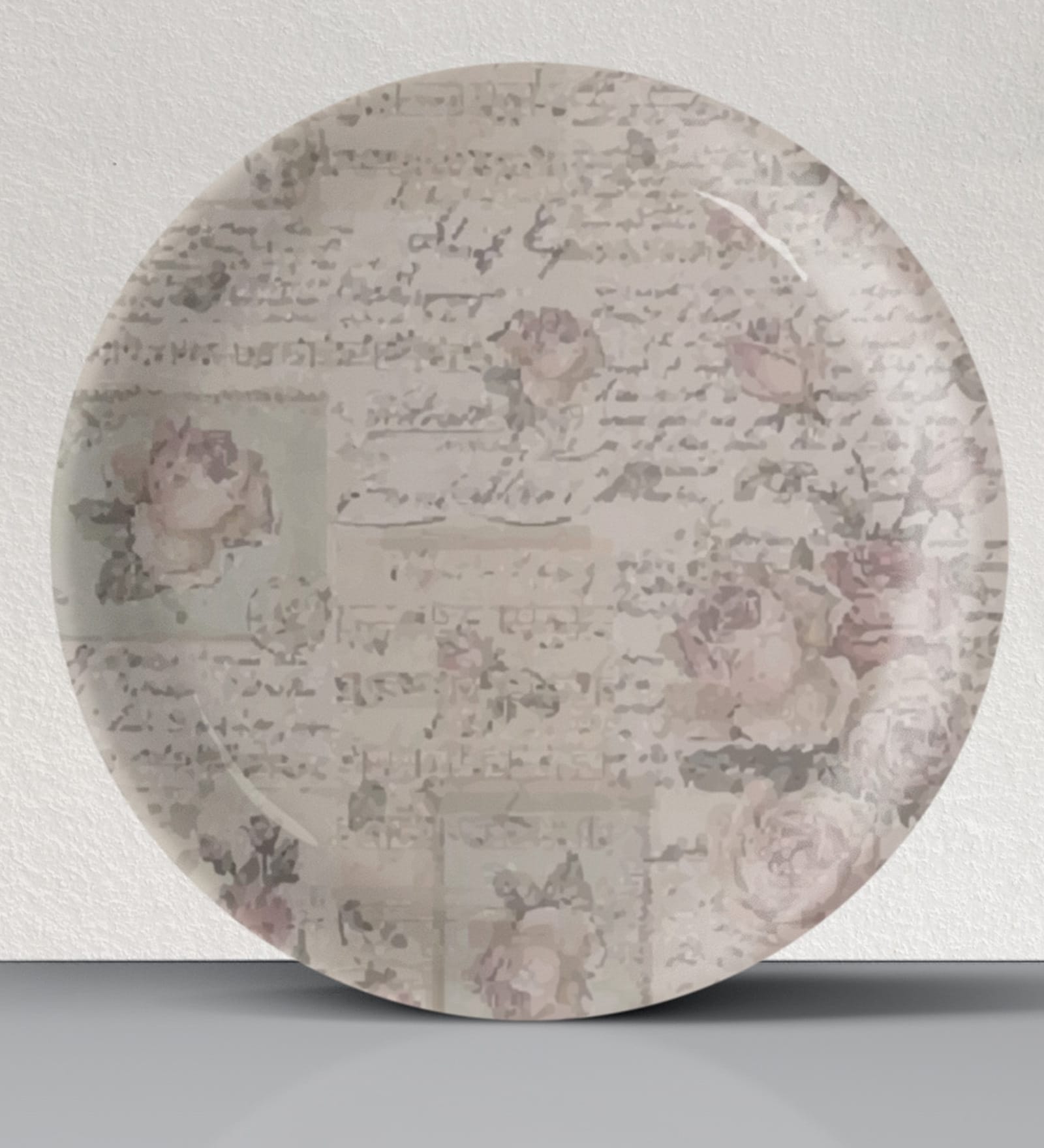 English Ditsy Porcelain Wall Plate