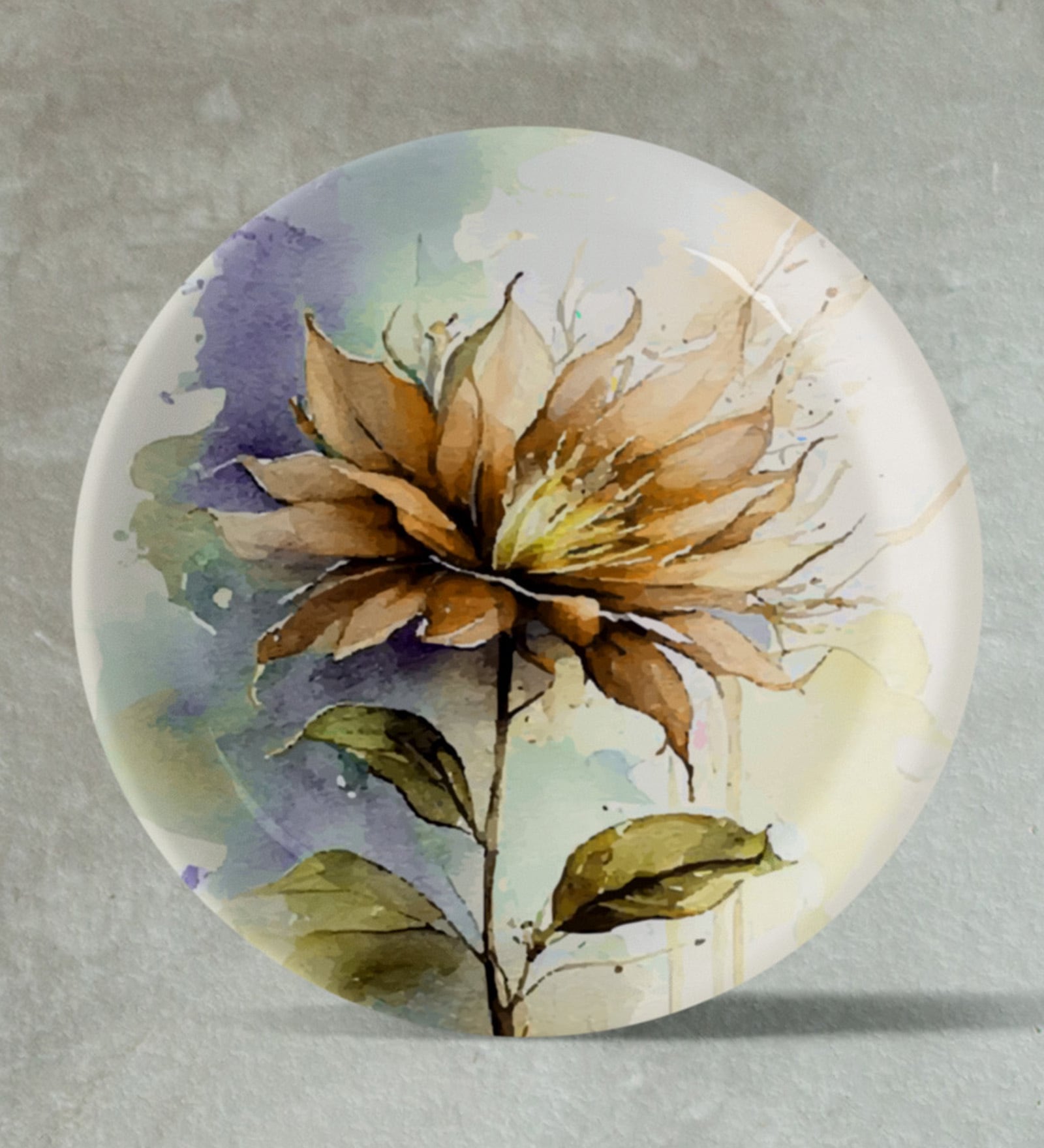 English Floral Porcelain Wall Plate