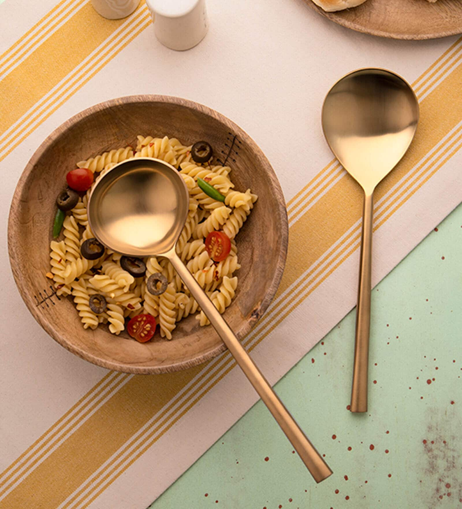 Buy Enigma Gold Stainless Steel Set Of 2 Serving Spoon At 10 Off By Ellementry Pepperfry 0445