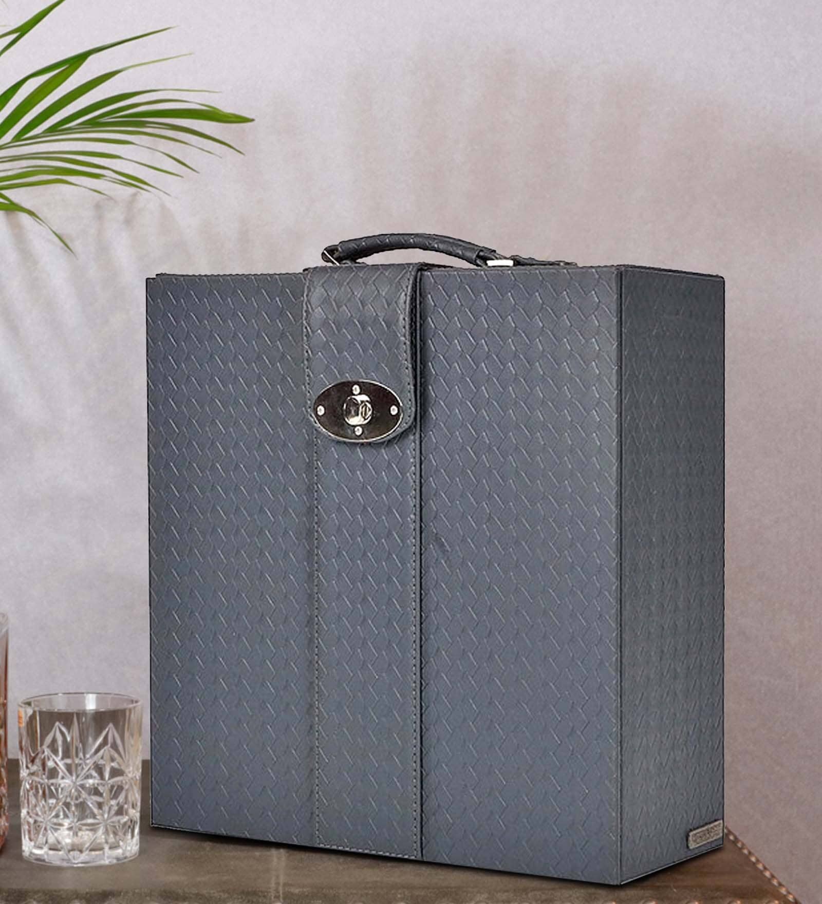 Entwine Grey Vegan Leather (Set of 3) Bar Set Entwine Grey Vegan Leather (Set of 3) Bar Set