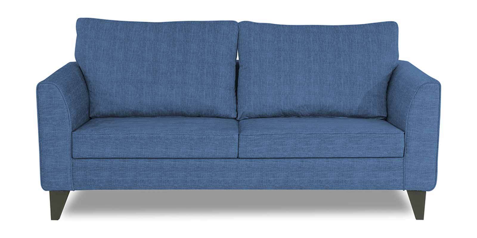 Enzo Fabric 3 Seater Sofa in Blue Colour