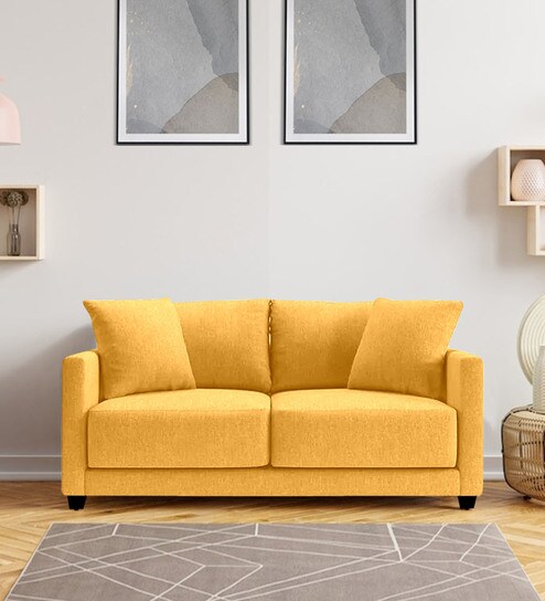 Lemon yellow deals sofa