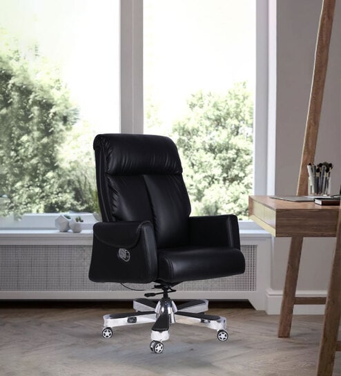 Endeavour Office Chair with Knee Tilt Mechanism in Black Colour