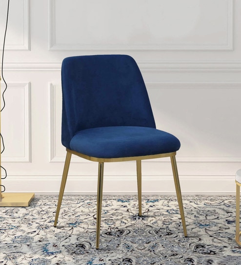 Blue velvet dining chairs new arrivals