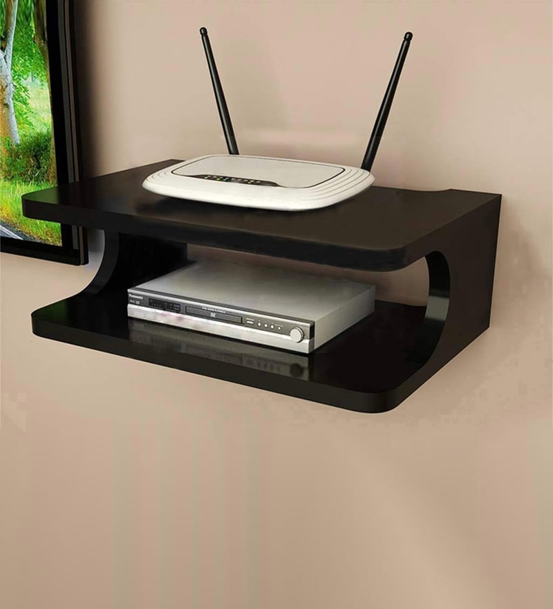 Buy Engineered Wood Set Up Box in Black Colour by Wood Decor City ...