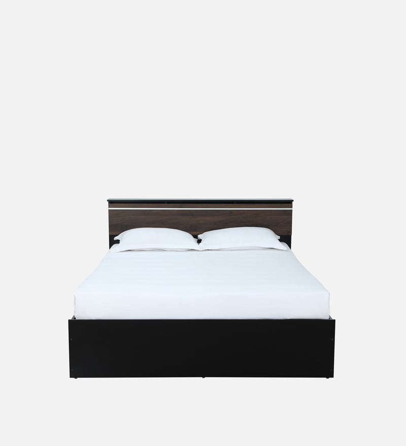 Buy Enri King Size Bed in Wenge Finish with Drawer Storage By Mintwud