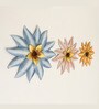 Ena Flower Set Of 3 Metal Wal Art