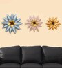 Ena Flower Set Of 3 Metal Wal Art