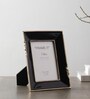Enamel Embrace Photo Frame In Jet Black
