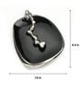 Enamel Black & Silver Aluminium Tissue Holder