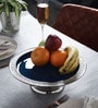 Enamel Versace Blue & Silver Aluminium Cake Stand