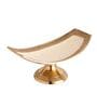 Enamel Versace Design White & Gold 14 Inch Aluminium Appetizer Platter
