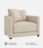 Enchant 2.0 Fabric 1 Seater Sofa In Silk Cream Colour