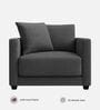 Enchant 2.0 Fabric 1 Seater Sofa In Steel Grey Colour