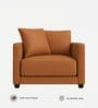 Enchant 2.0 Leatherette 1 Seater Sofa In Tan PU Colour