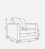 Enchant 2.0 Leatherette 1 Seater Sofa In Tan PU Colour
