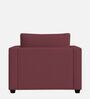 Enchant 2.0 Velvet 1 Seater Sofa In Berry Wine Colour