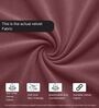 Enchant 2.0 Velvet 1 Seater Sofa In Berry Wine Colour