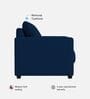Enchant 2.0 Velvet 1 Seater Sofa In Celestial Blue Colour
