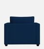 Enchant 2.0 Velvet 1 Seater Sofa In Celestial Blue Colour