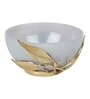 Enchanted Vine Glass Bowl in Grey and Gold