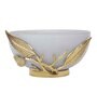 Enchanted Vine Glass Bowl in Grey and Gold